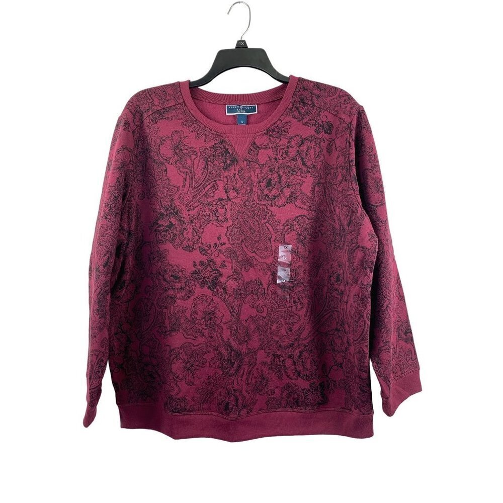 Karen Scott Women's Floral Sweater